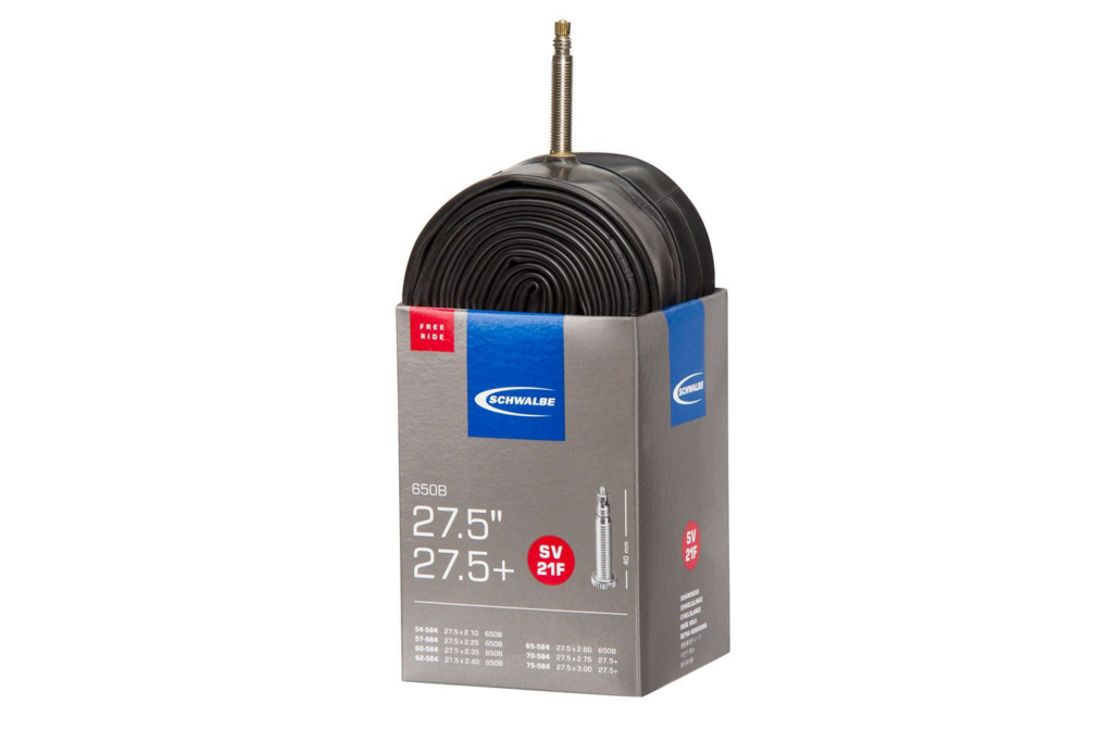 Kompatibler Schwalbe Schlauch der Reihe 21F für 27.5+ geeignet.