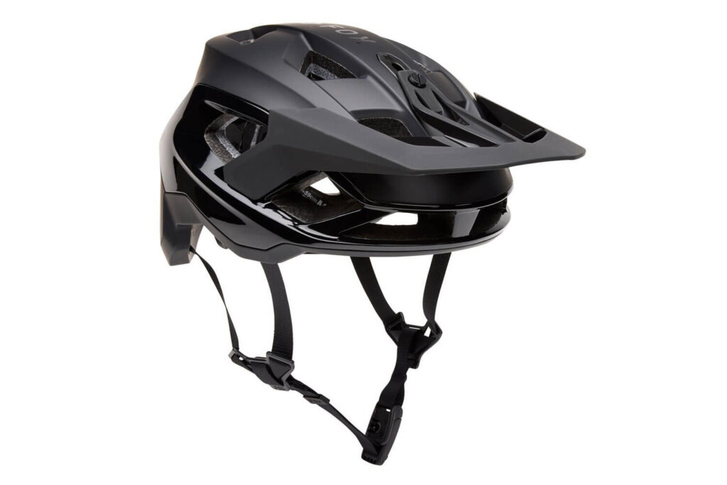 MTB Halbschalen Helme.
Im Bild sieht man einen Halbschalen Enduro Fahrradhelm von Fox