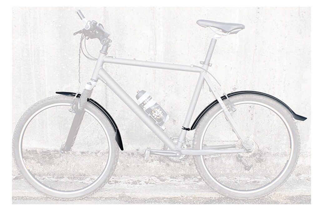 Fahrradschutzbleche schützen vor Wasser, Schmutz und Spritzern auf nassen Straßen.