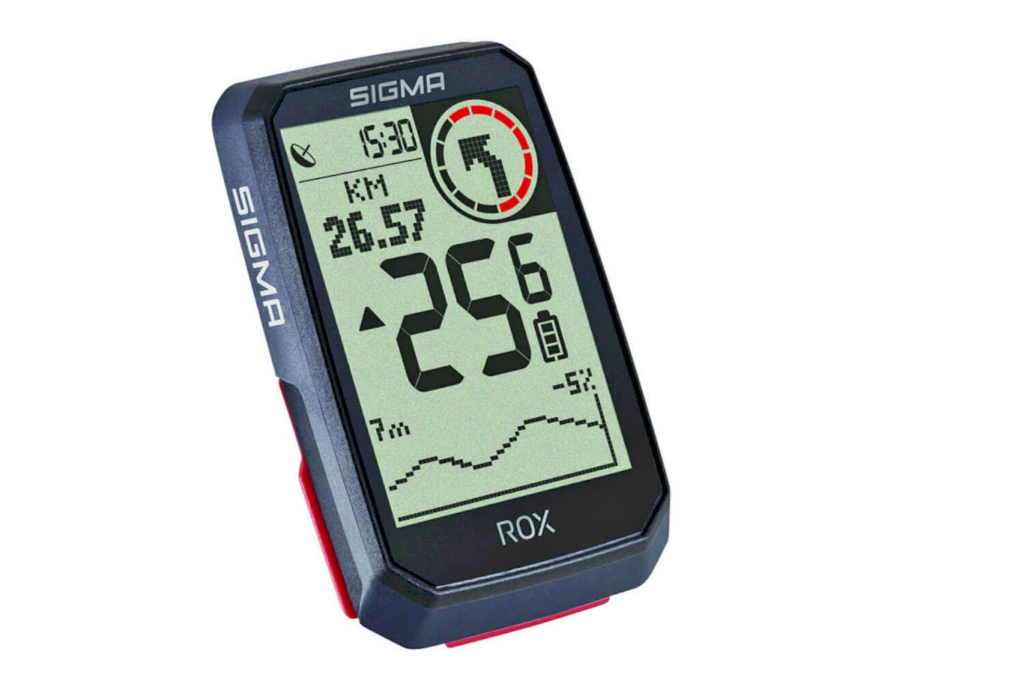 Sigma Rox 4.0 (GPS) Fahrradcomputer
GPS-Fahrradcomputer mit Navigationsfunktion, Geschwindigkeitsanzeige und Streckenprofil – ideal für Bikepacking-Touren, Radreisen und die zuverlässige Navigation unterwegs.