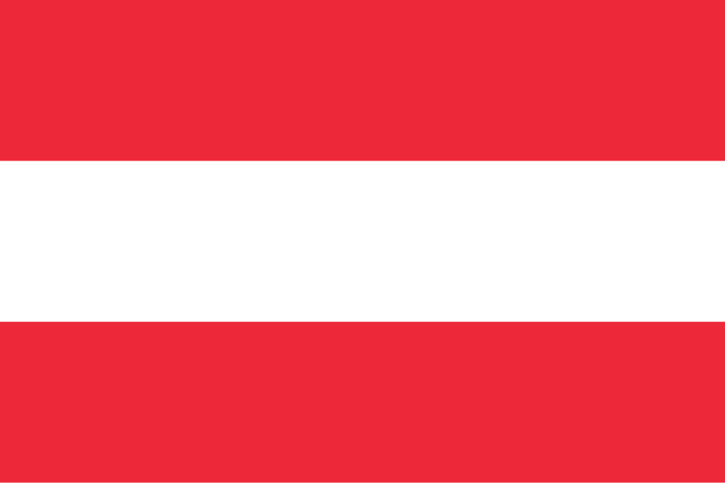 Österreich Flagge
Warntafel am Auto Fahrradträger in Österreich