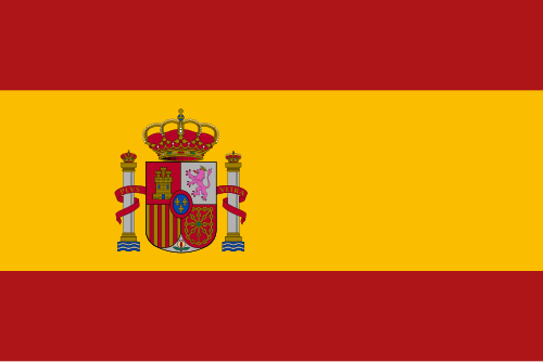 Spanien Flagge
Warntafel am Auto Fahrradträger in Spanien 