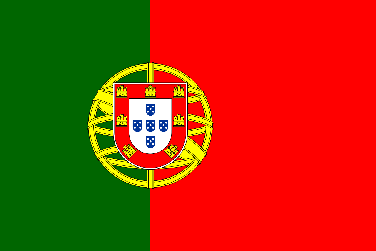Portugal Flagge
Warntafel am Auto Fahrradträger in Portugal