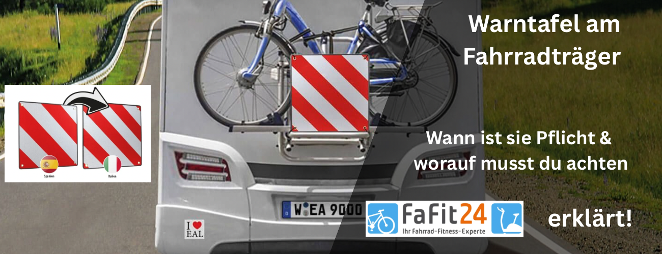 Warntafel am Fahrradträger: Wann ist sie Pflicht & worauf musst Du achten?